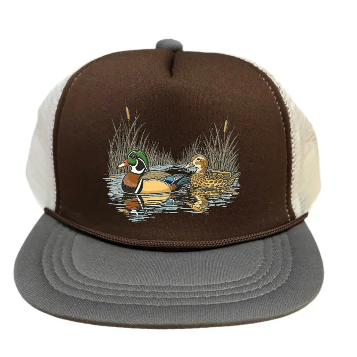 Kids Brown Duck Hunting Hat