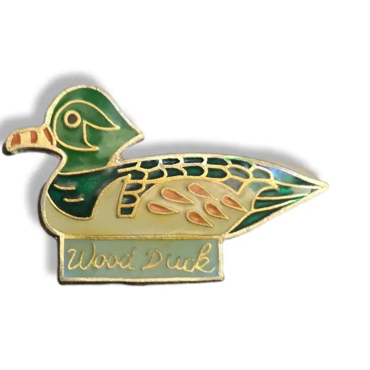 Wood Duck Enamel Hat Pin