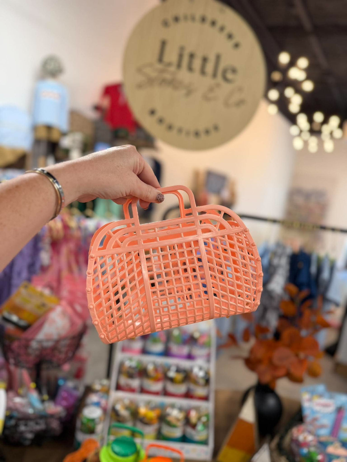 Jelly Basket Medium - Coral