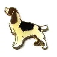 Springer Spaniel Hun Dog Enamel Hat Pin