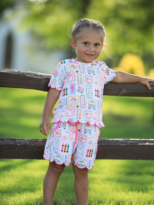 Back To School Scalloped Set