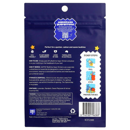 NATPAT Bedtime Vapor Stickers