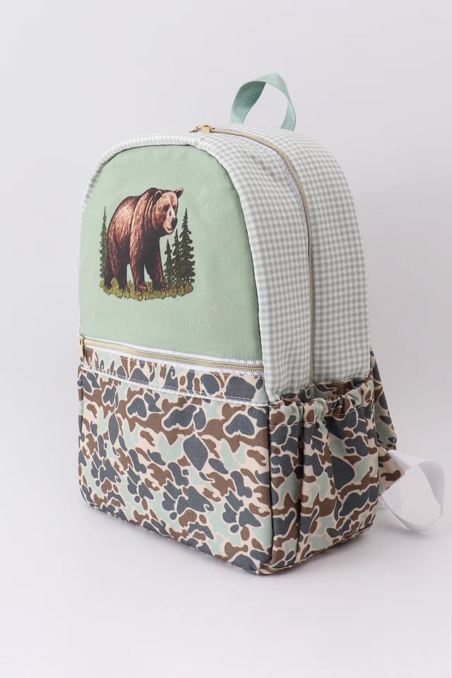Camouflage Bear Backpack