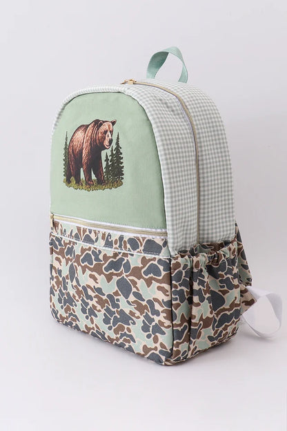 Camouflage Bear Backpack