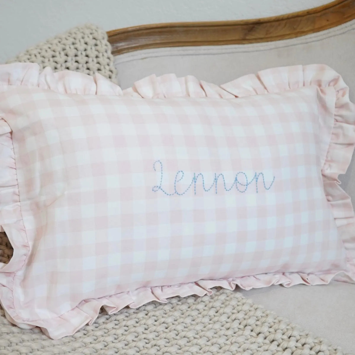 Pre Order Ruffle Scalloped Pillow Case