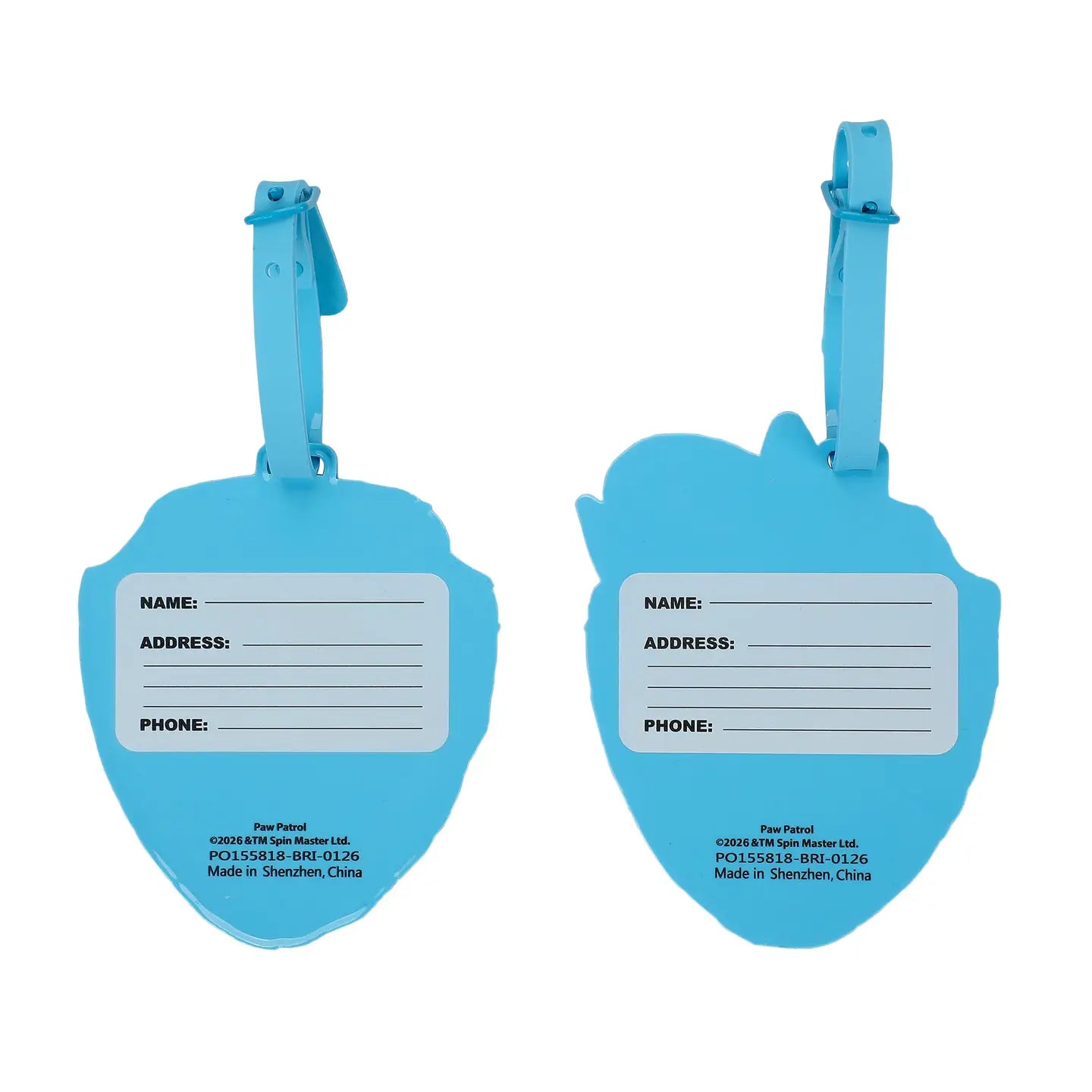 Paw Patrol Chase Luggage Tags