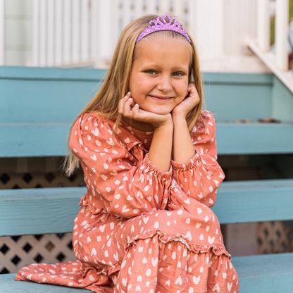 Princess Tiara Headbands: Purple