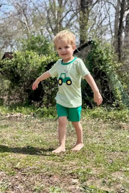 Little Green Tractor Set