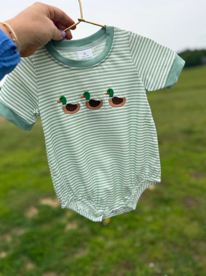 Green Stripe Duck Bubble