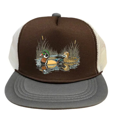 Kids Brown Duck Hunting Hat