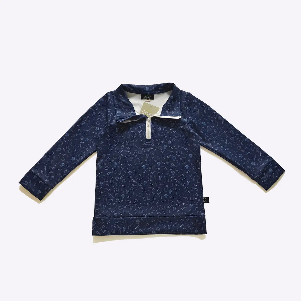 Navy Go Team Boy Quarter Zip