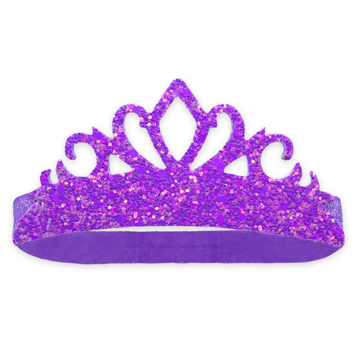 Princess Tiara Headbands: Purple