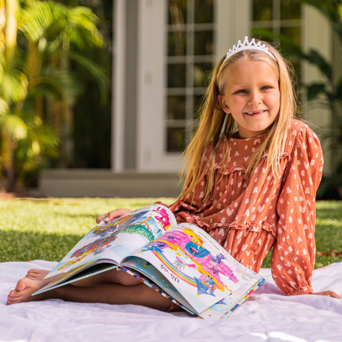 Princess Tiara Headbands: White