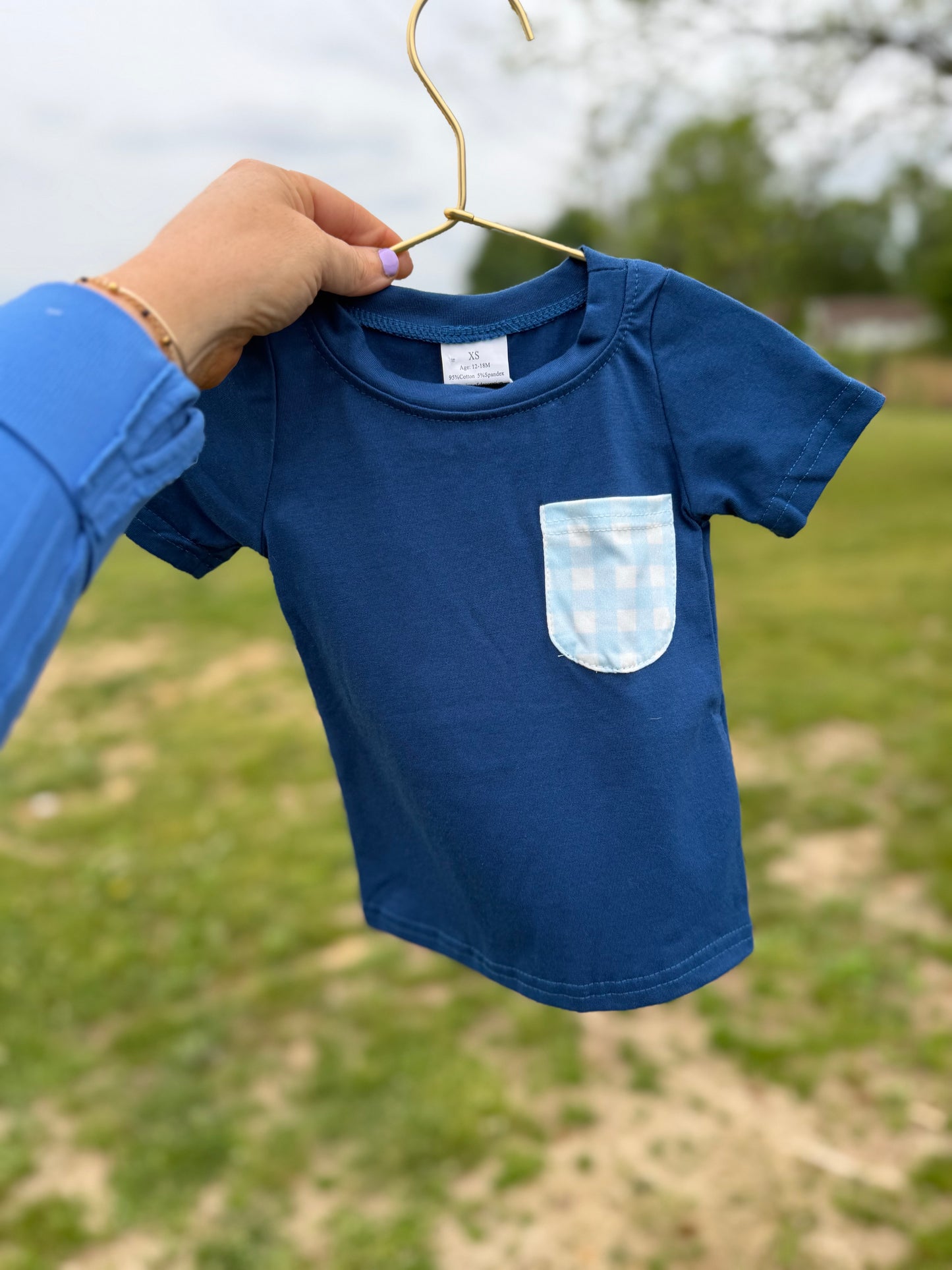 Blue Skies Pocket Tee