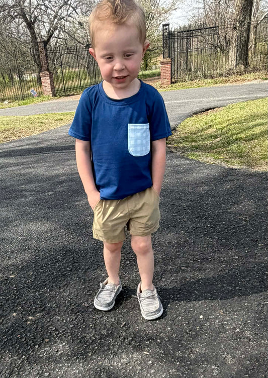 Blue Skies Pocket Tee