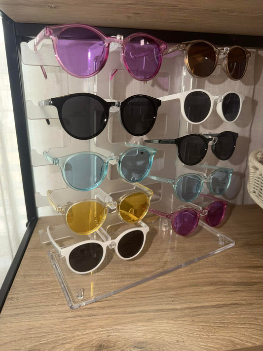 Kid's Girl Round Bold Tinted Sunglasses