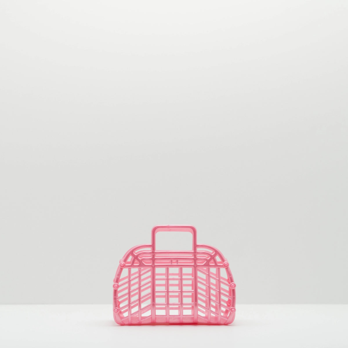 Mini Retro Jelly Basket - Pink