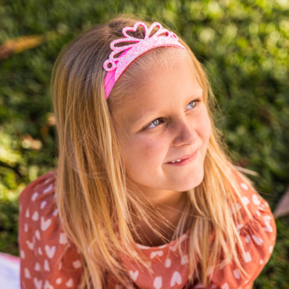 Princess Tiara Headbands: Pink