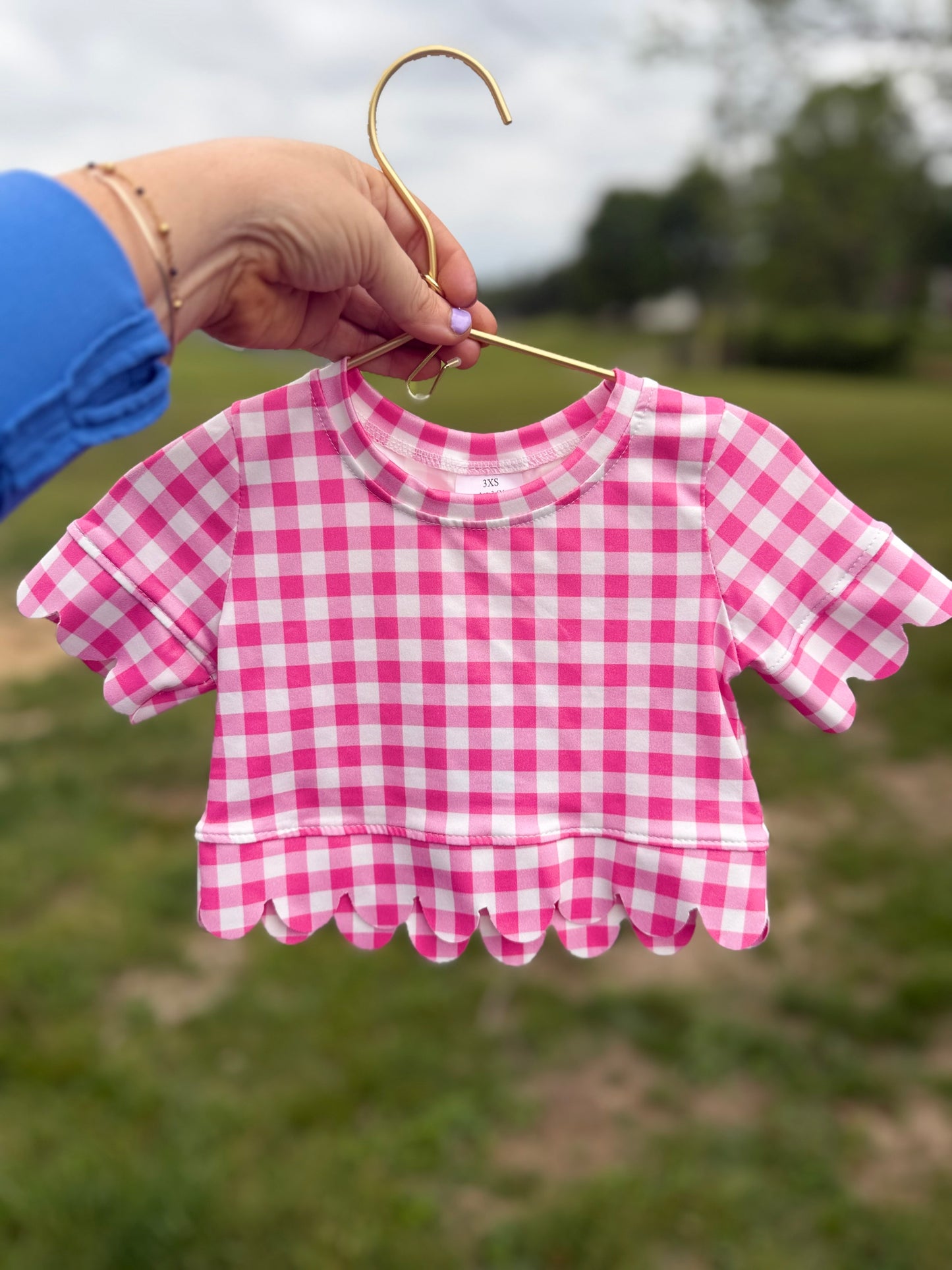 Pink Gingham Set