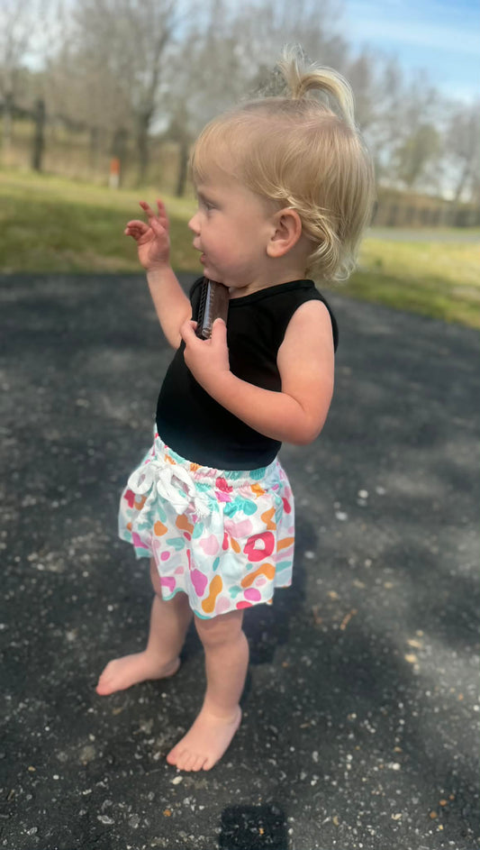 Cotton Candy Leopard Shorts