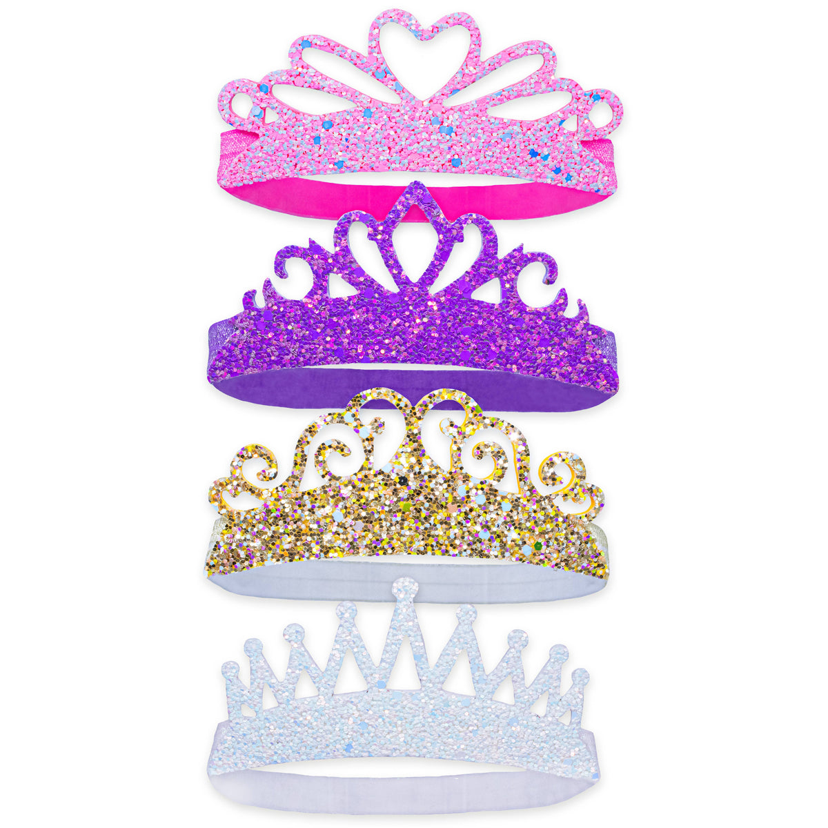 Princess Tiara Headbands: Pink