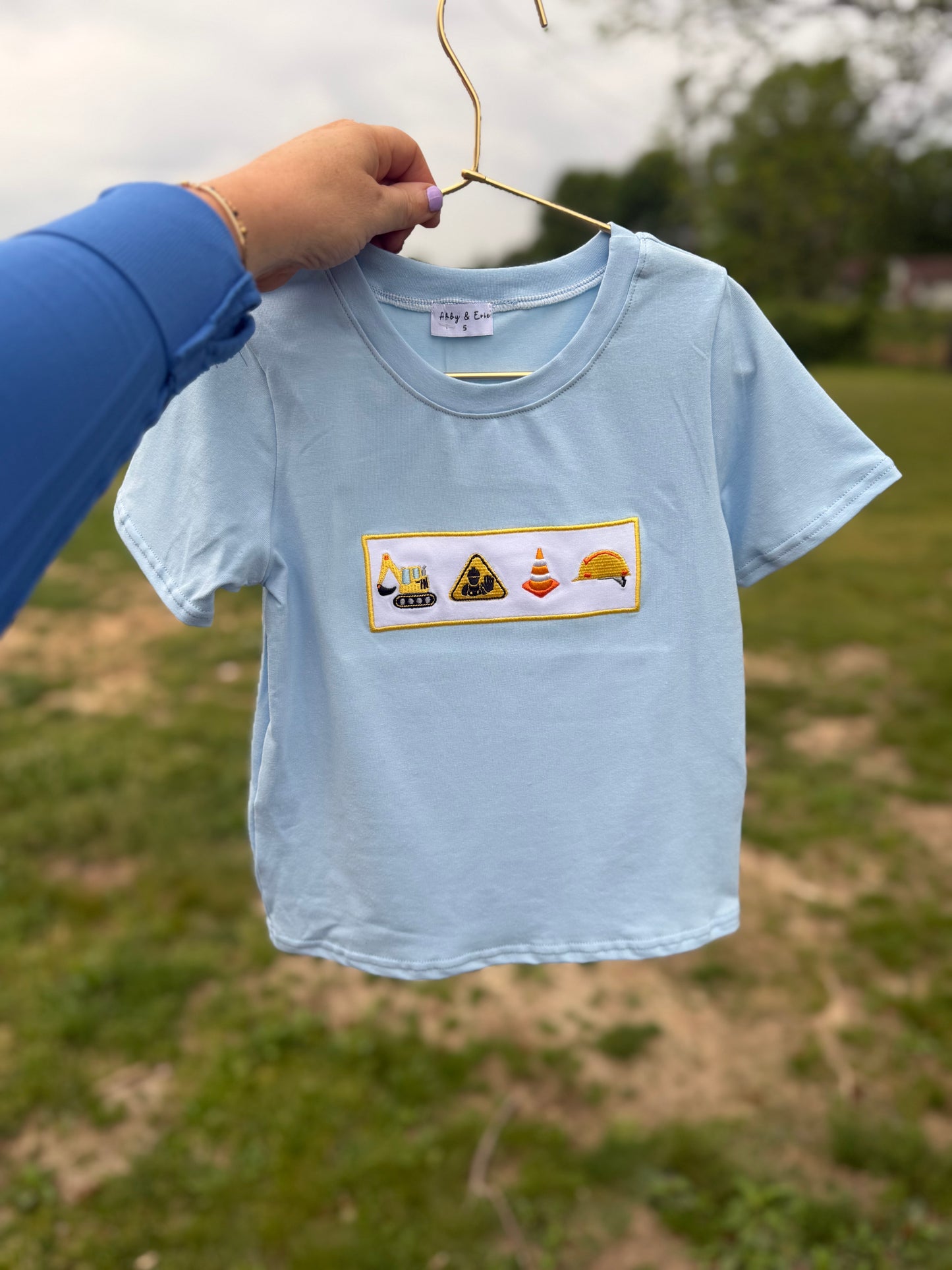Blue Work Zone Tee