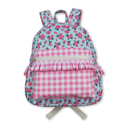 Rosy Picnic Ruffle Backpack