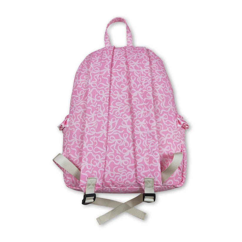 Bubblegum Bow Ruffle Backpack