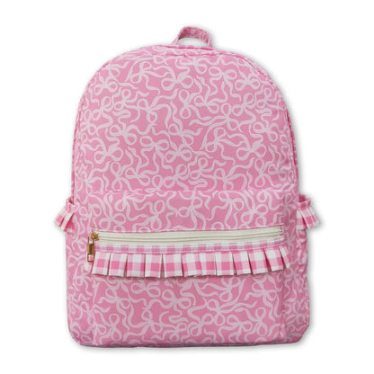 Bubblegum Bow Ruffle Backpack