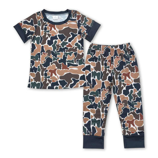 Short Sleeve Camo Pajamas