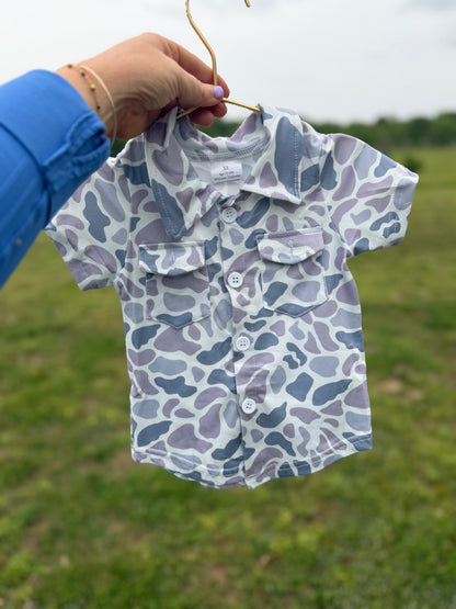 Blue Ridge Camo Button Up