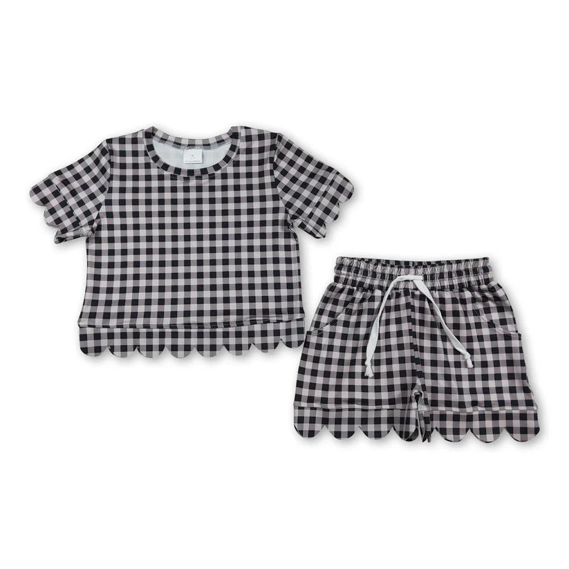 Black Gingham Set