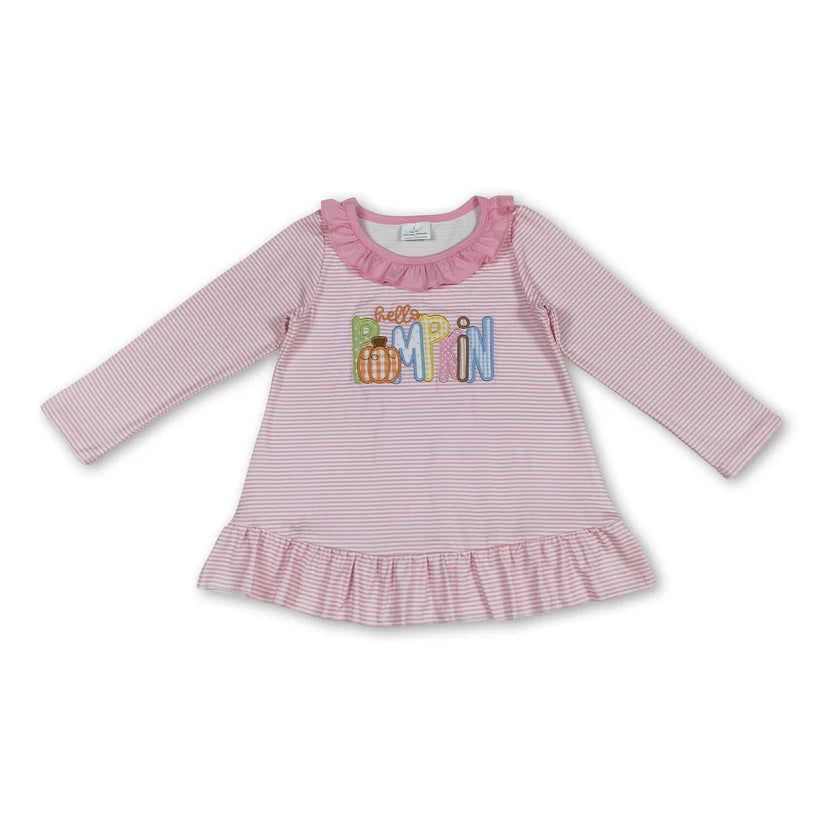 Hello Pumpkin Ruffle Tunic Top