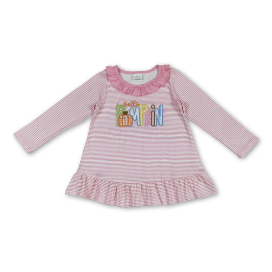 Hello Pumpkin Ruffle Tunic Top