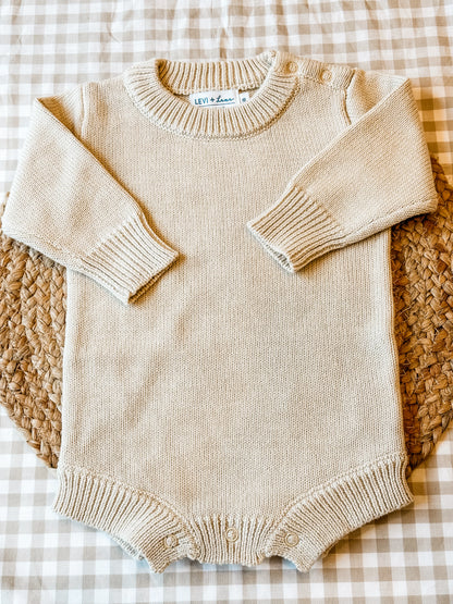 Pre Order Embroidered Knit Romper