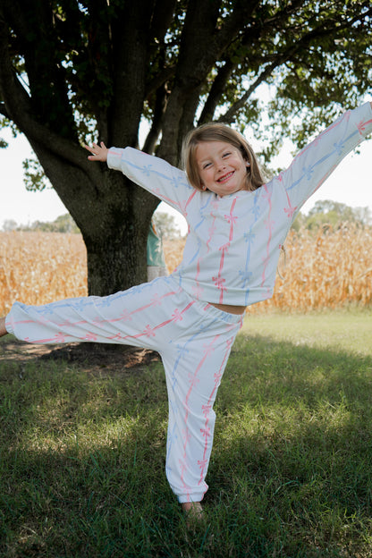 Ribbon Bow Two Piece Lounge Set
