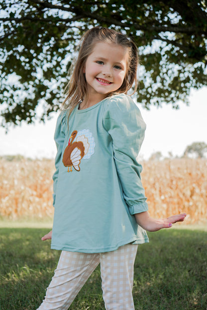 Turkey Ruffle Leggings Set