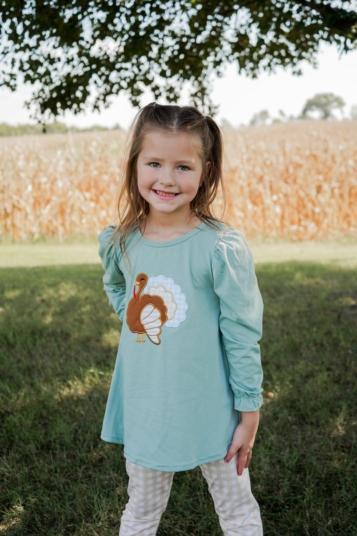 Turkey Ruffle Leggings Set