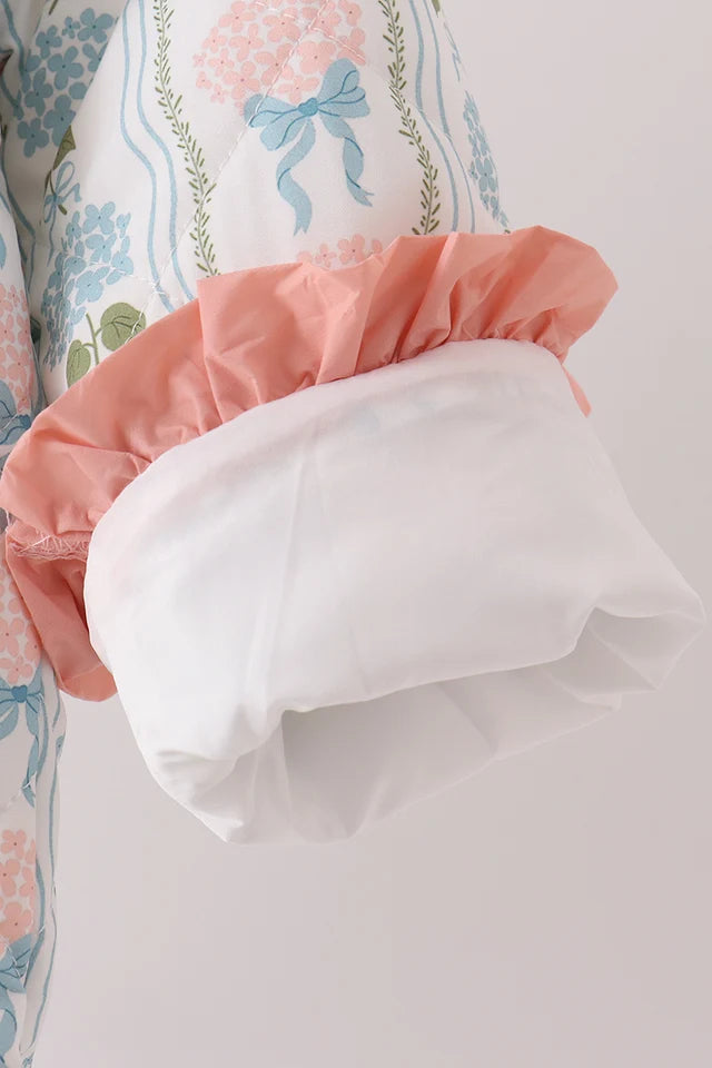 Blue Hydrangea Ruffle Jacket
