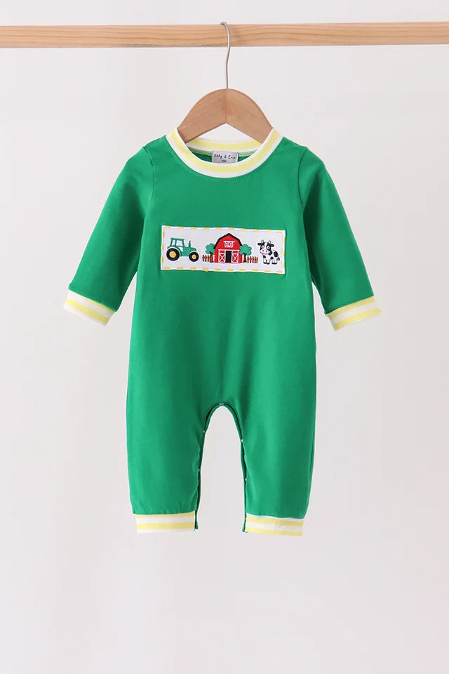 Farm Embroidery Romper