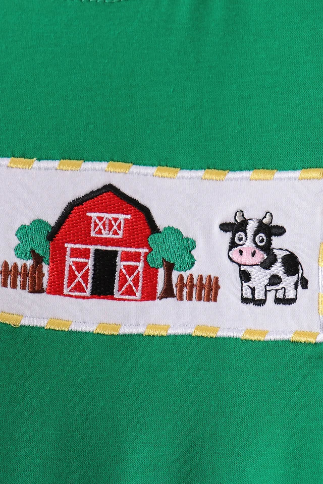 Farm Embroidery Romper