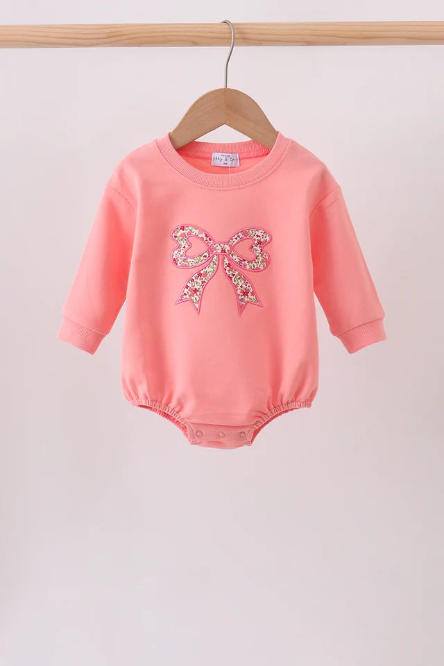 Pink Floral Bow Bubble