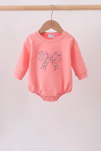 Pink Floral Bow Bubble