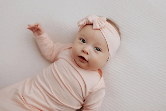 Heavenly Pink Knotted Gown + Bow