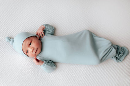 Blue Bird Knotted Gown + Bow