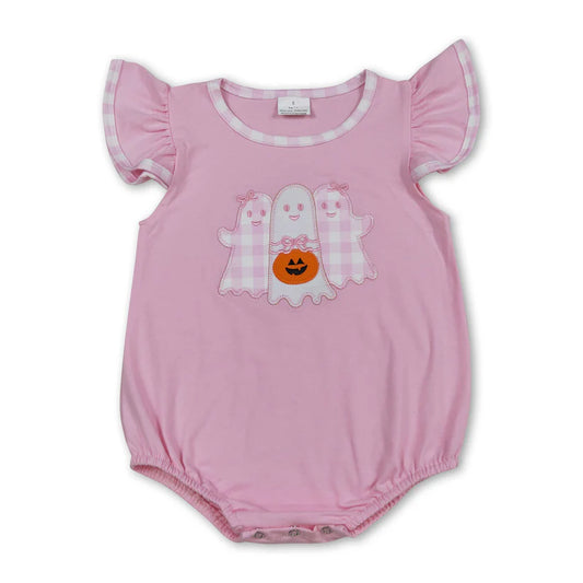 Pink Ghost Pumpkin Onesie