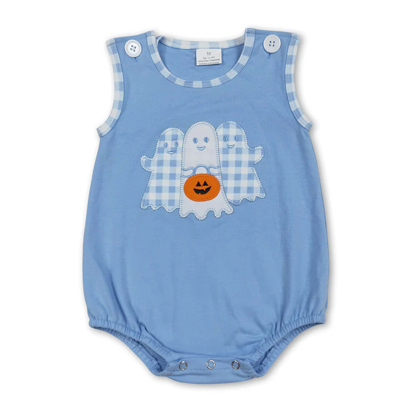 Blue Ghost Pumpkin Onesie