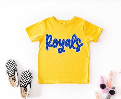 Pre Order Royals Blue Polka Dot