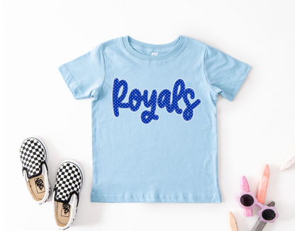Pre Order Royals Blue Polka Dot
