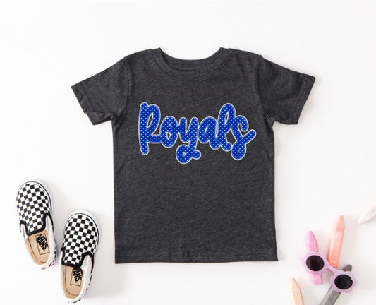 Pre Order Royals Blue Polka Dot